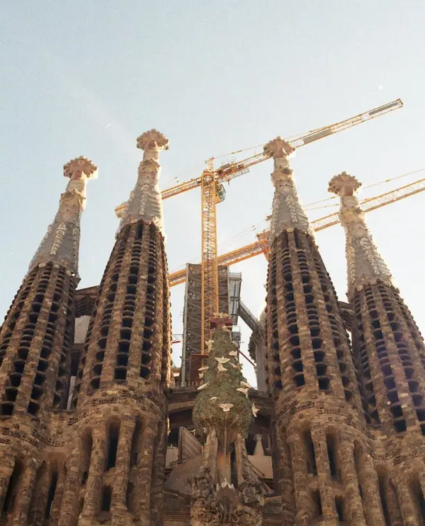 View of the Sagrada Família basilica